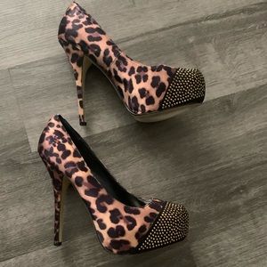 Leopard 8.5 heels from Bakers Shoes